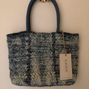 Antik Kraft Jute and Bead Tote Bag